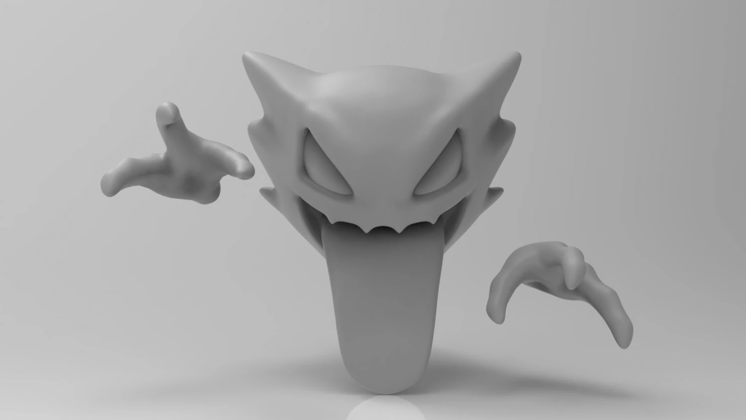 haunter pokemon 3D Print Model .c4d .max .obj .3ds .fbx .stl .blend 