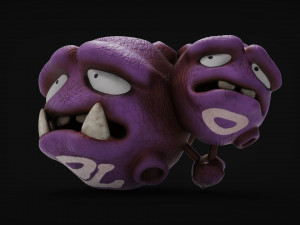 weezing - pokemon Modelo 3D