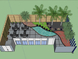 sketchup garden landscape 3d 3D Model