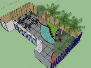 sketchup garden landscape 3d 3D Model