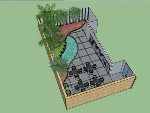 sketchup garden landscape 3d 3D-Modell