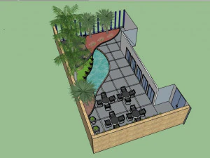 sketchup garden landscape 3d 3D Model