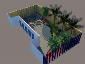sketchup garden landscape 3d 3D Model