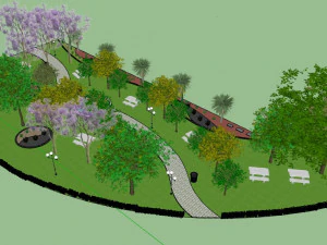 sketchup park 3d 3D Model
