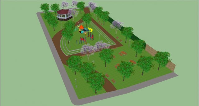 recreation area equipment green from cities 3d 3Dモデル .c4d .max .obj .3ds .fbx .stl .blend 