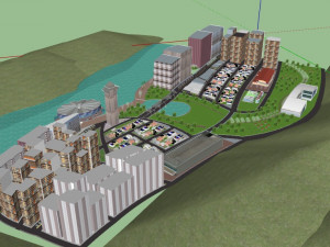 residential housing complex 3D Model