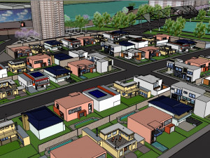 residential housing complex 3D Model