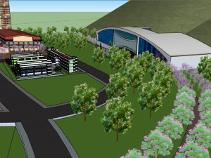 residential housing complex 3D Model