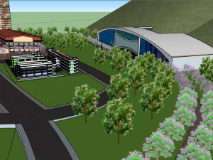 residential housing complex 3D Model