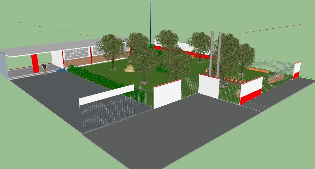 garden for schools 3D Model .c4d .max .obj .3ds .fbx .stl .blend 