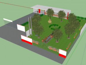 garden for schools 3D Модель