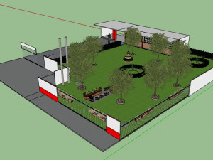 garden for schools 3D Модель
