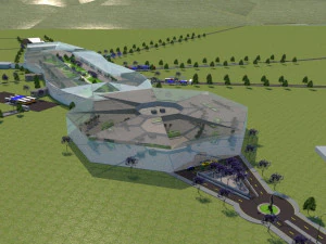 estaci&oacute;n intermodal Modelo 3D