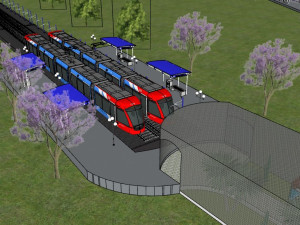 intermodal station Model 3D