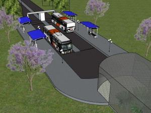 intermodal station Model 3D
