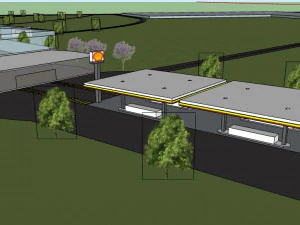 intermodal station 3D Model