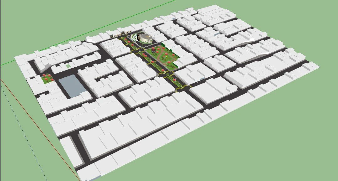 conceptual housing complex 3D Model .c4d .max .obj .3ds .fbx .stl .blend 