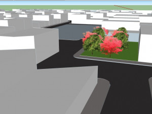 conceptual housing complex Model 3D
