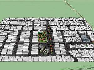 conceptual housing complex 3D Model