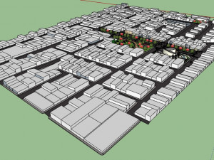 conceptual housing complex Model 3D