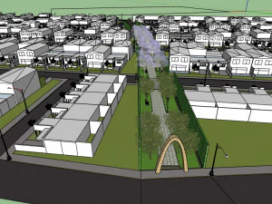 housing complex h4 3D Model