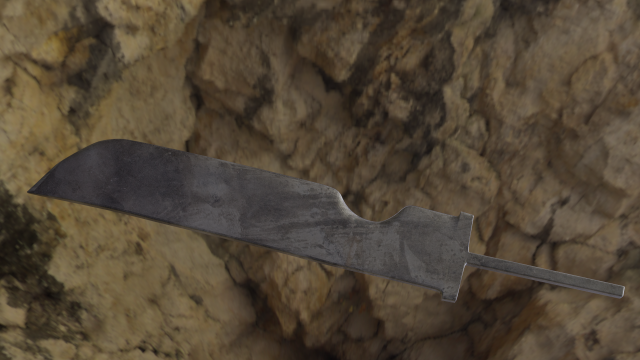 sword without handle 3D Model .c4d .max .obj .3ds .fbx .stl .blend 