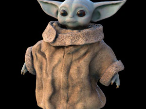 bebe yoda yedi Modelo 3D