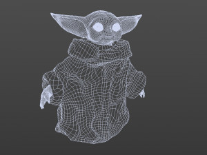 Baby yoda yedi 3D Model