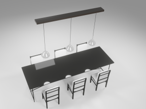 dining set Model 3D