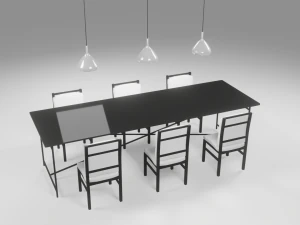 dining set 3D Model