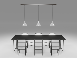 dining set Model 3D
