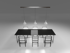 dining set Model 3D