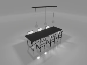 dining set 3D Model