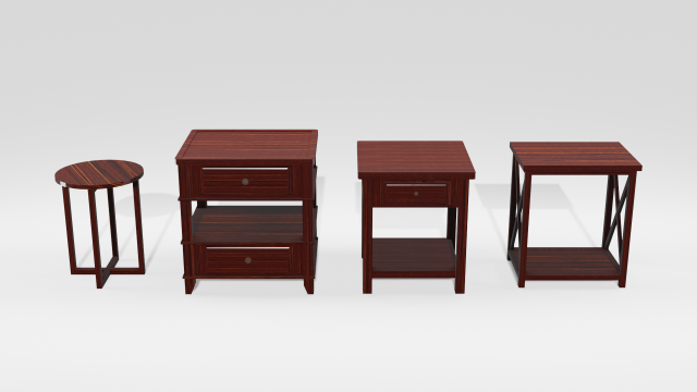 side table 3D 모델 .c4d .max .obj .3ds .fbx .stl .blend