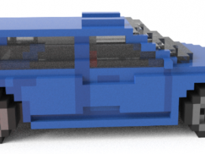 universal voxel car 3D Model