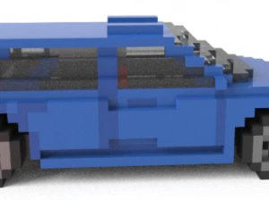 universal voxel car 3D Model