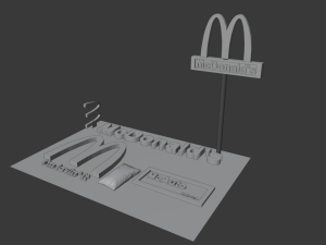 mcdonalds pack Modello 3D