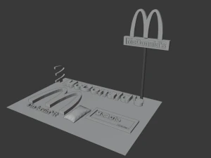 mcdonalds pack 3D Model