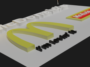 mcdonalds pack Modello 3D