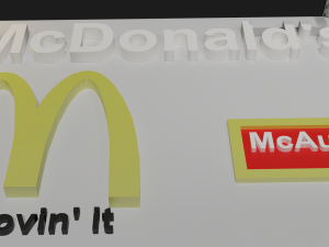 mcdonalds pack Modello 3D