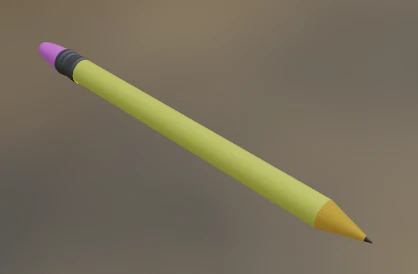 pencil 3D Model .c4d .max .obj .3ds .fbx .stl .blend 