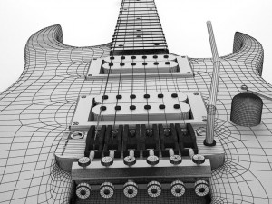 ibanez rgseries guitar Modèle 3D