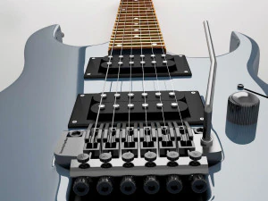 chitarra ibanez serie rg Modello 3D