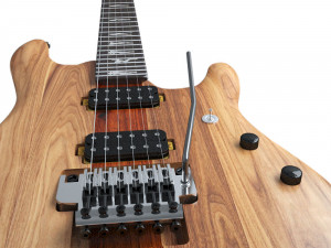 guitar music man Modello 3D