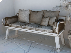 bench garden Modèle 3D
