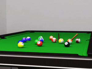 8 ball pool-snooker-ping-pong 3D-Modell