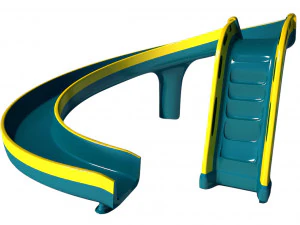 scivolo per slittino Modello 3D