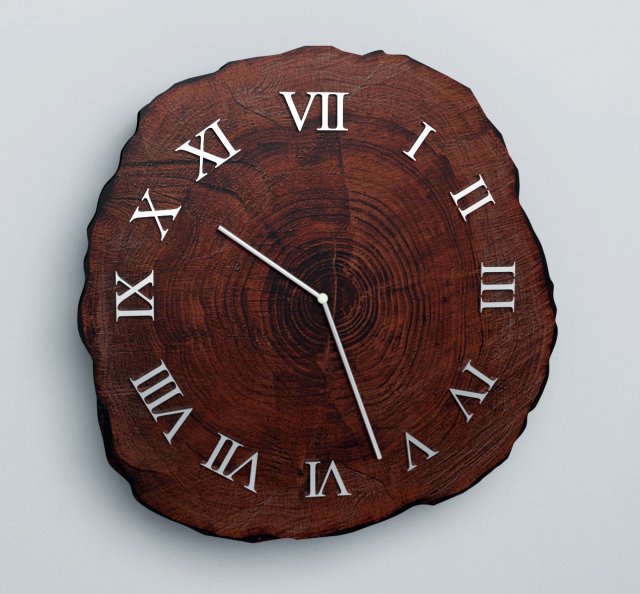rustic clock 3Dモデル .c4d .max .obj .3ds .fbx .stl .blend 