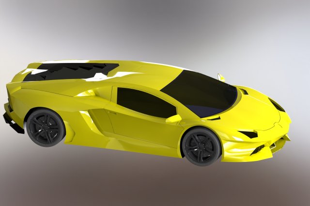 lamborghinii aventador 3D Модель .c4d .max .obj .3ds .fbx .stl .blend 