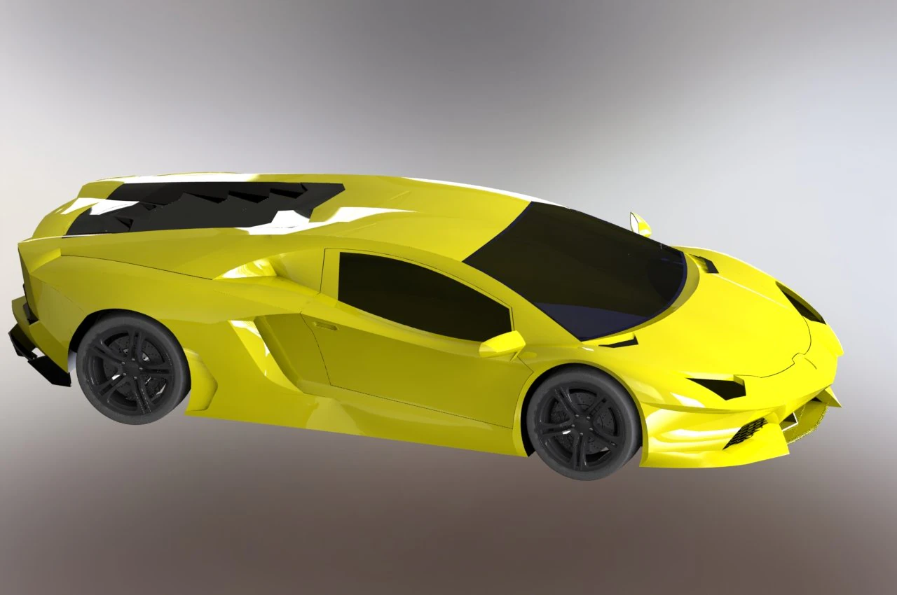 lamborghinii aventador 3D Model .c4d .max .obj .3ds .fbx .stl .blend